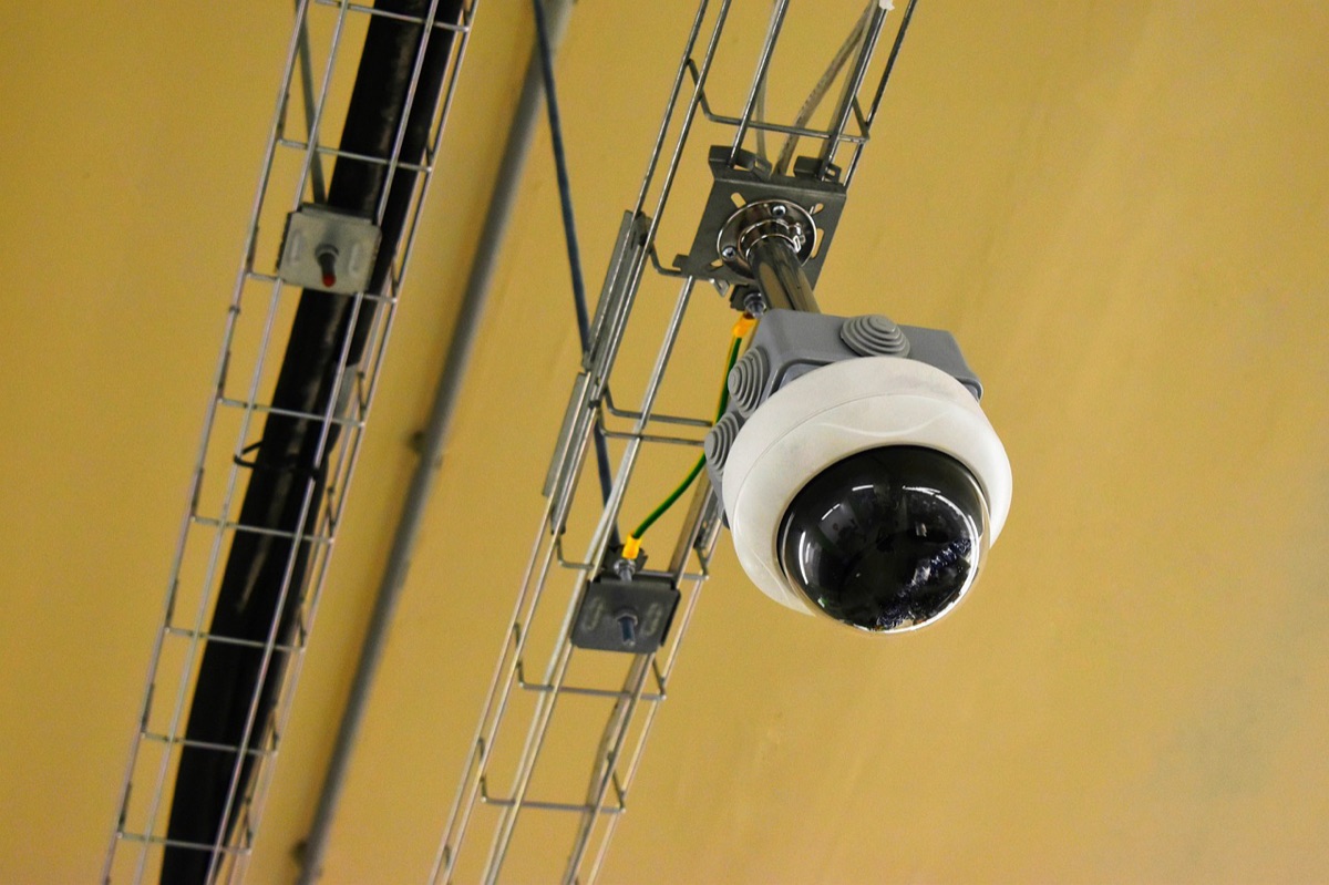 CCTV-Kamera-Setup in einem Wohnbereich