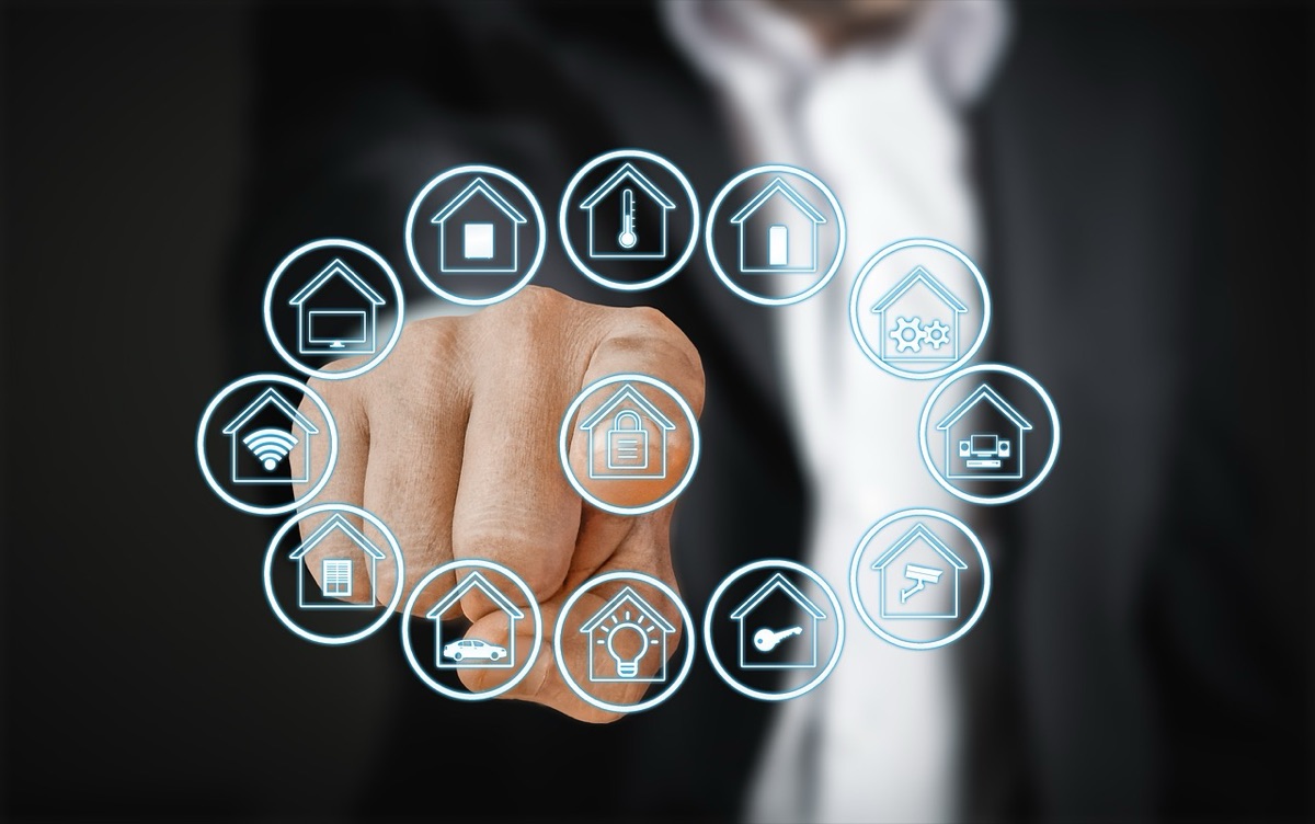 painel de segurança smart home