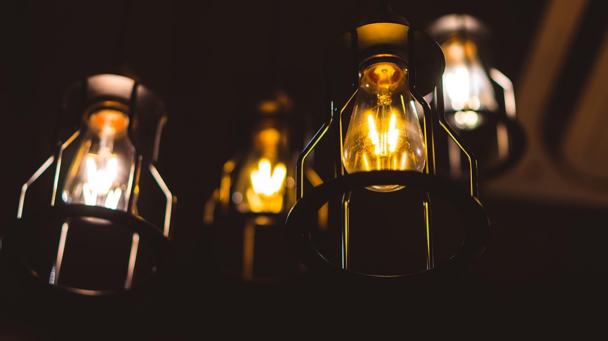 luz de decoração em casa